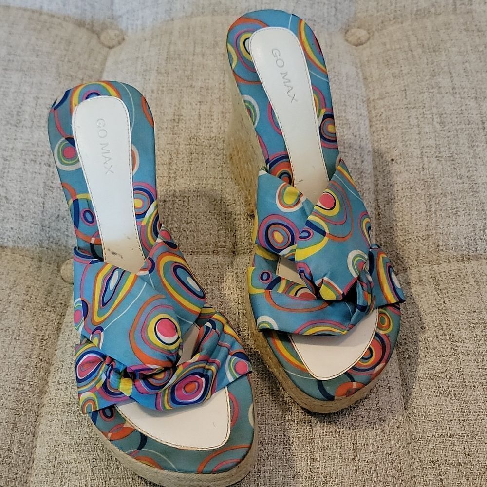 Y2K Go Max "Groovy" Espadrille wedges